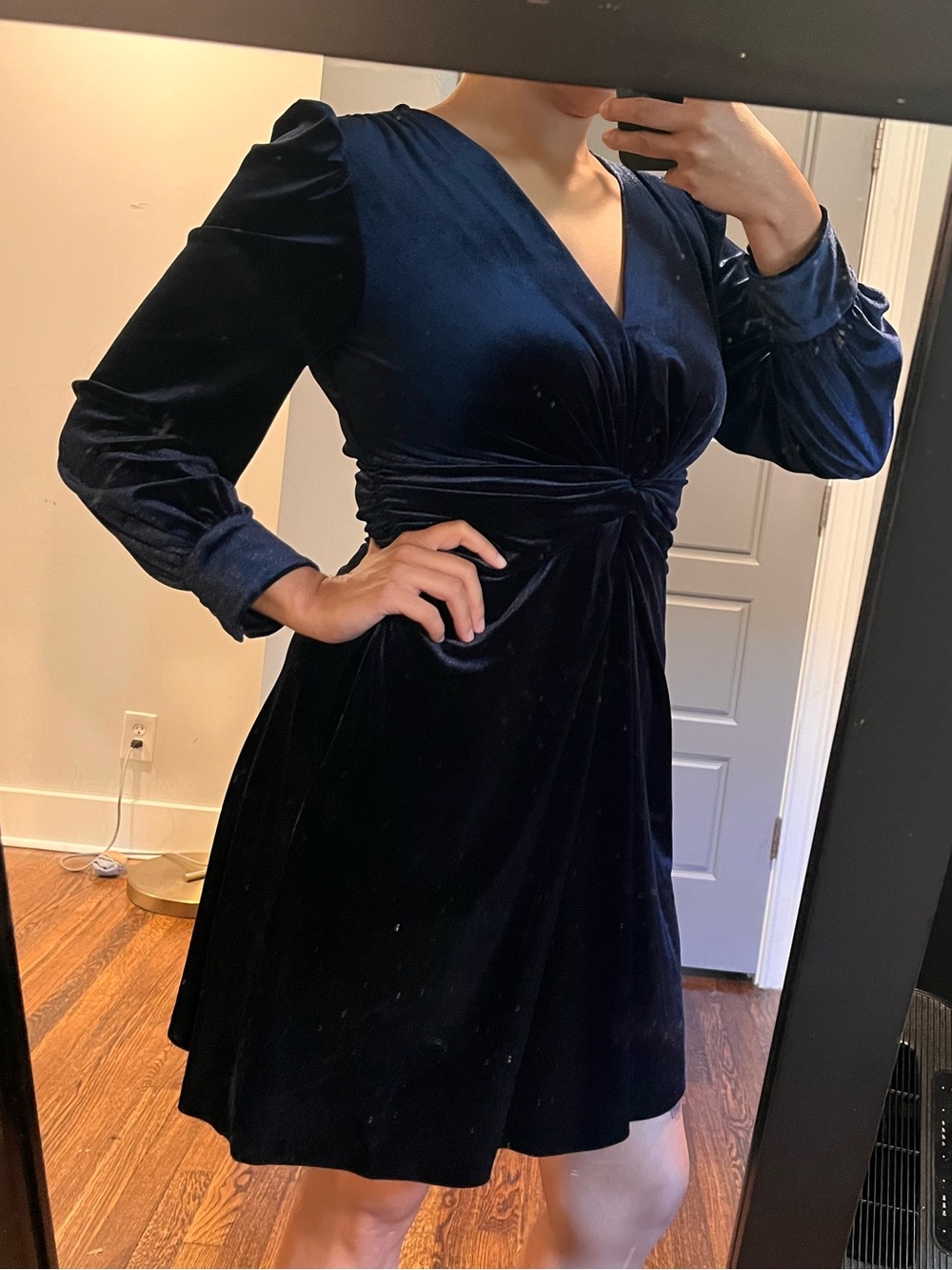 Royal Blue Velvet Vince Camuto Dress